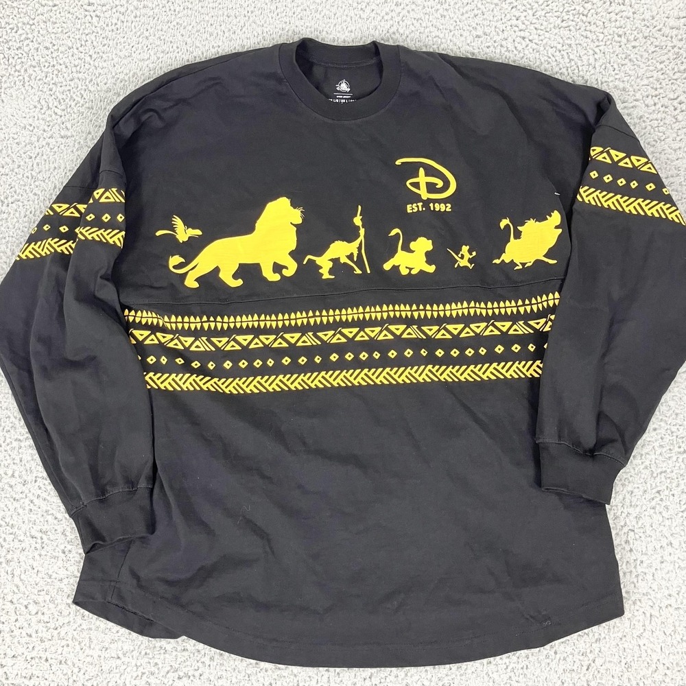 Disney Shirt Womens Large Lion King Disneyland Paris Spirit Jersey Long Sleeve‎